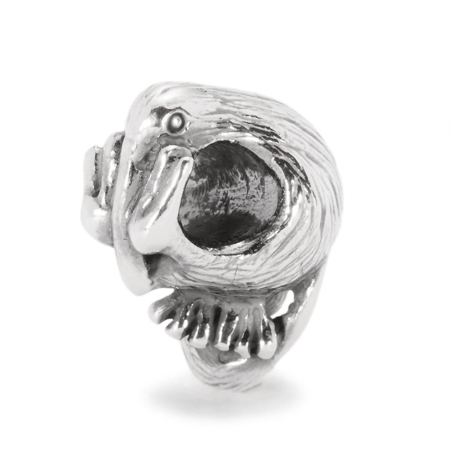 Trollbeads Kiwi Bird Sterling Bead in silver - women's jewelry - detail view
