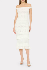 Milly - Women's Maven Ruffle Midi Dress