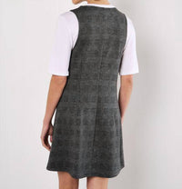 Apricot - Check Print Fitted Mini Jumper Dress