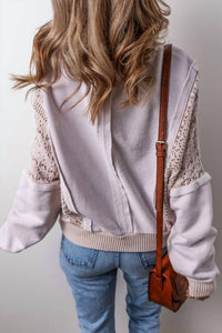 Little Daisy Closet - Solid Cut-out Pullover Sweatshirt