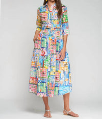 Vilagallo - Printed Capri Midi Dress