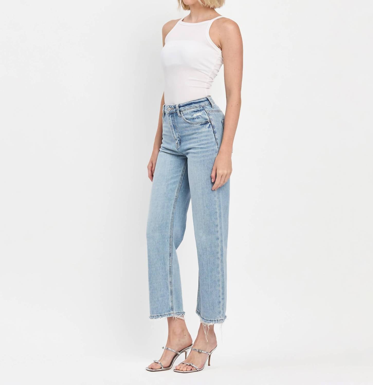 Lovervet - Lina 90's High Rise Ankle Slim Jeans