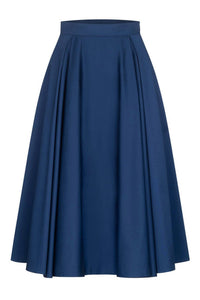Marianna Déri - Pleated Cotton Satin Skirt