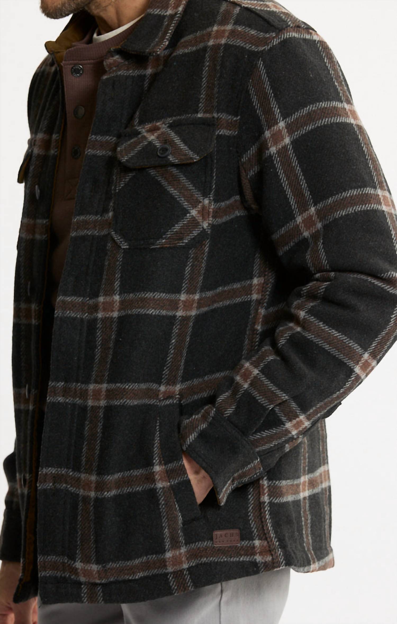 Jachs New York - Thermal Lined Wool Blend Shirt Jacket