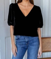 Emerson Fry - V Silk Velvet Top