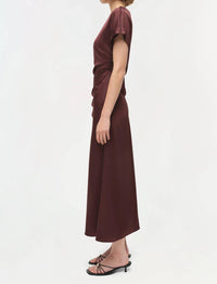 Jonathan Simkhai - Marabella Draped Satin Midi Dress