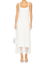 Clea - Silas Fringe Knit Dress