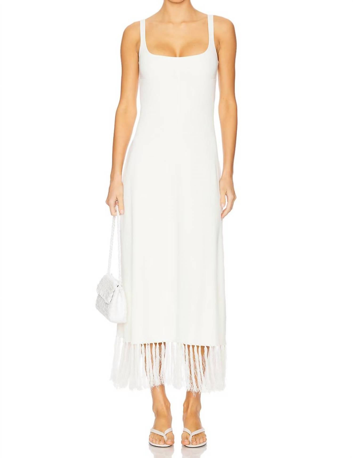 Clea - Silas Fringe Knit Dress