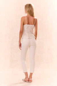 Loveshackfancy - Doro Lace Up Bow Pants