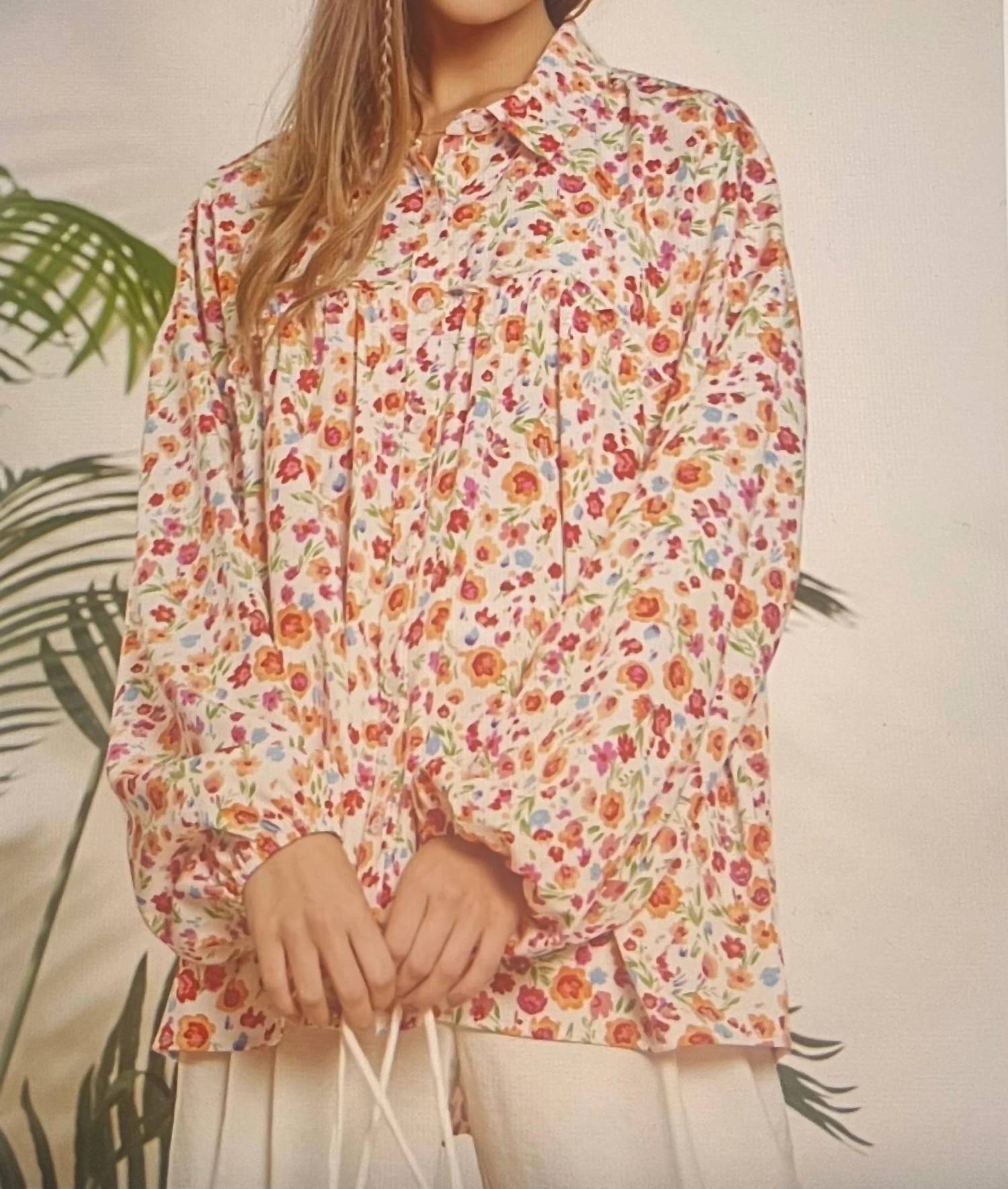 Emily Wonder - Babydoll Ditsy Top