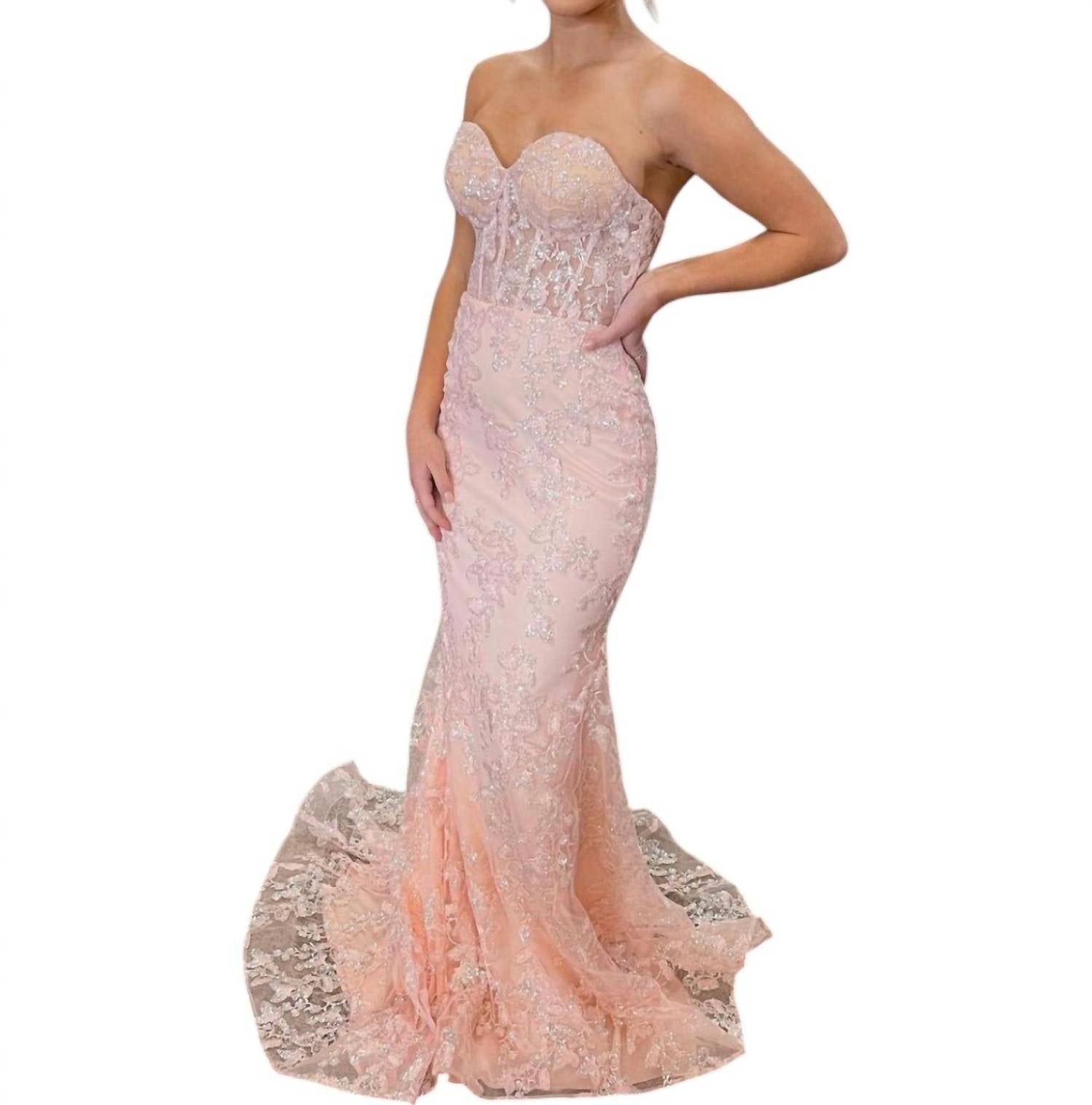 Sherri Hill - Lace Embroidered Gown