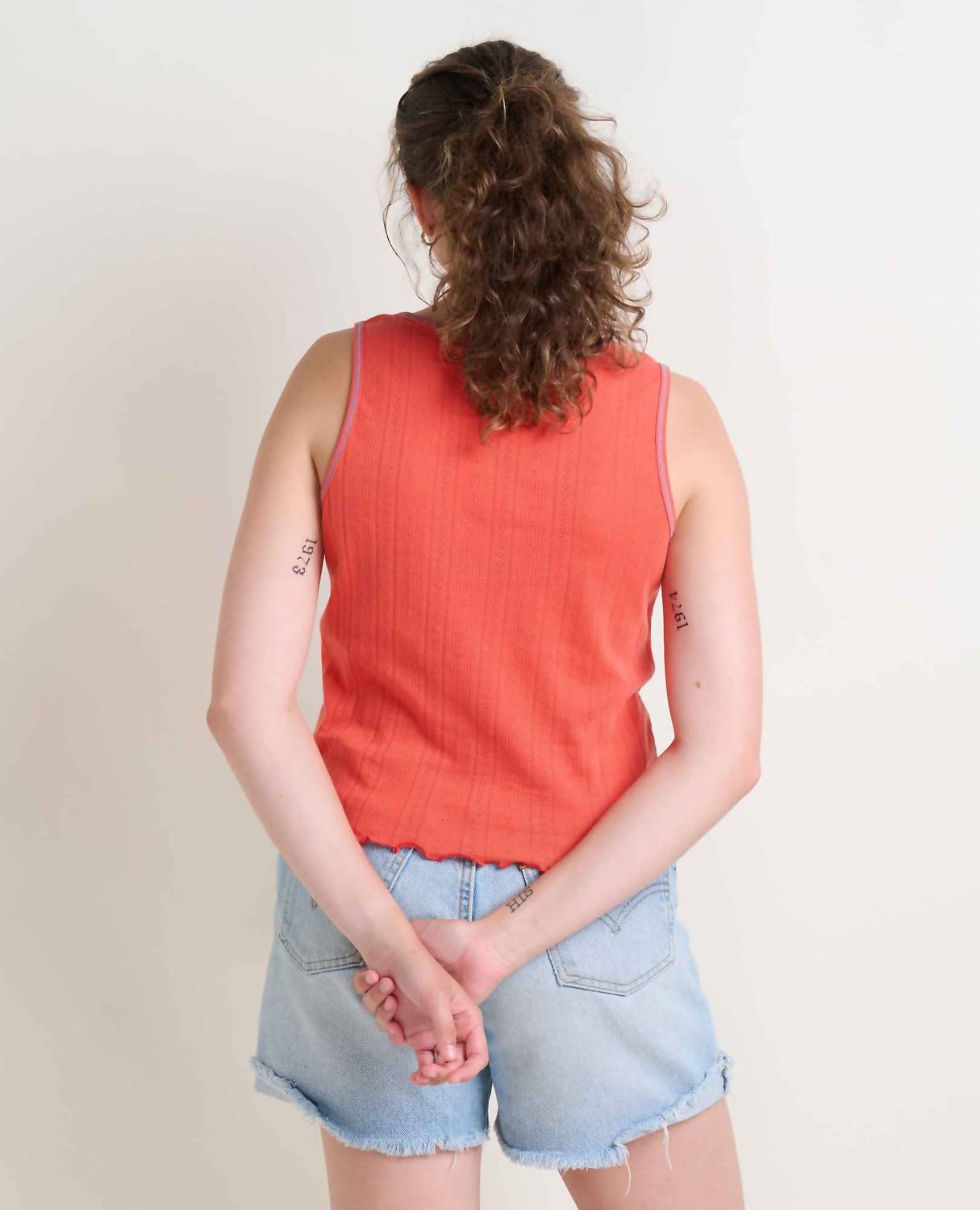 Toad&Co - Foothill Pointelle Button Tank Top