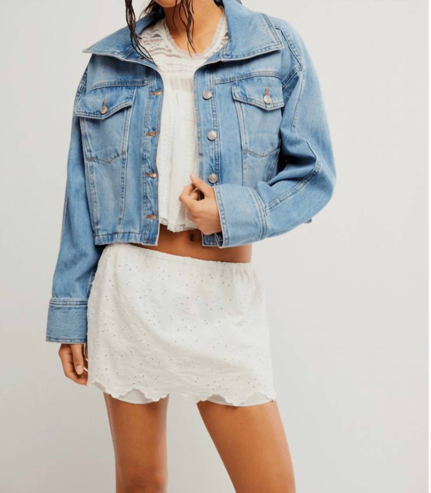 Free People - Side To Side Denim Jacket