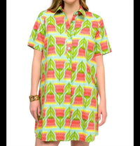 Uncle Frank - Tulips Swing Shirt Dress