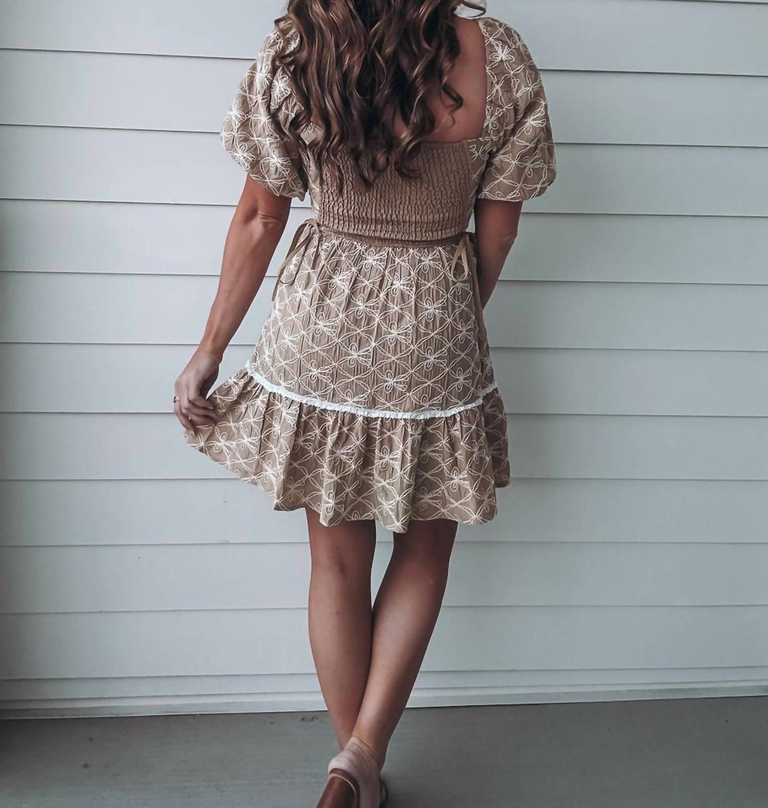 Listicle - Kenzie Embroidered Mini Dress