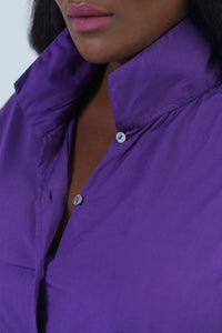 Jill Mcgowan - Joan Easy Cut Stand Collar Shirt