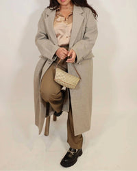 In-Loom - Double Breasted Lapel Duster Coat