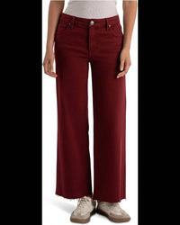 Kut From The Kloth - Meg High-Rise Fab Ab Wide Leg Raw Hem Jeans