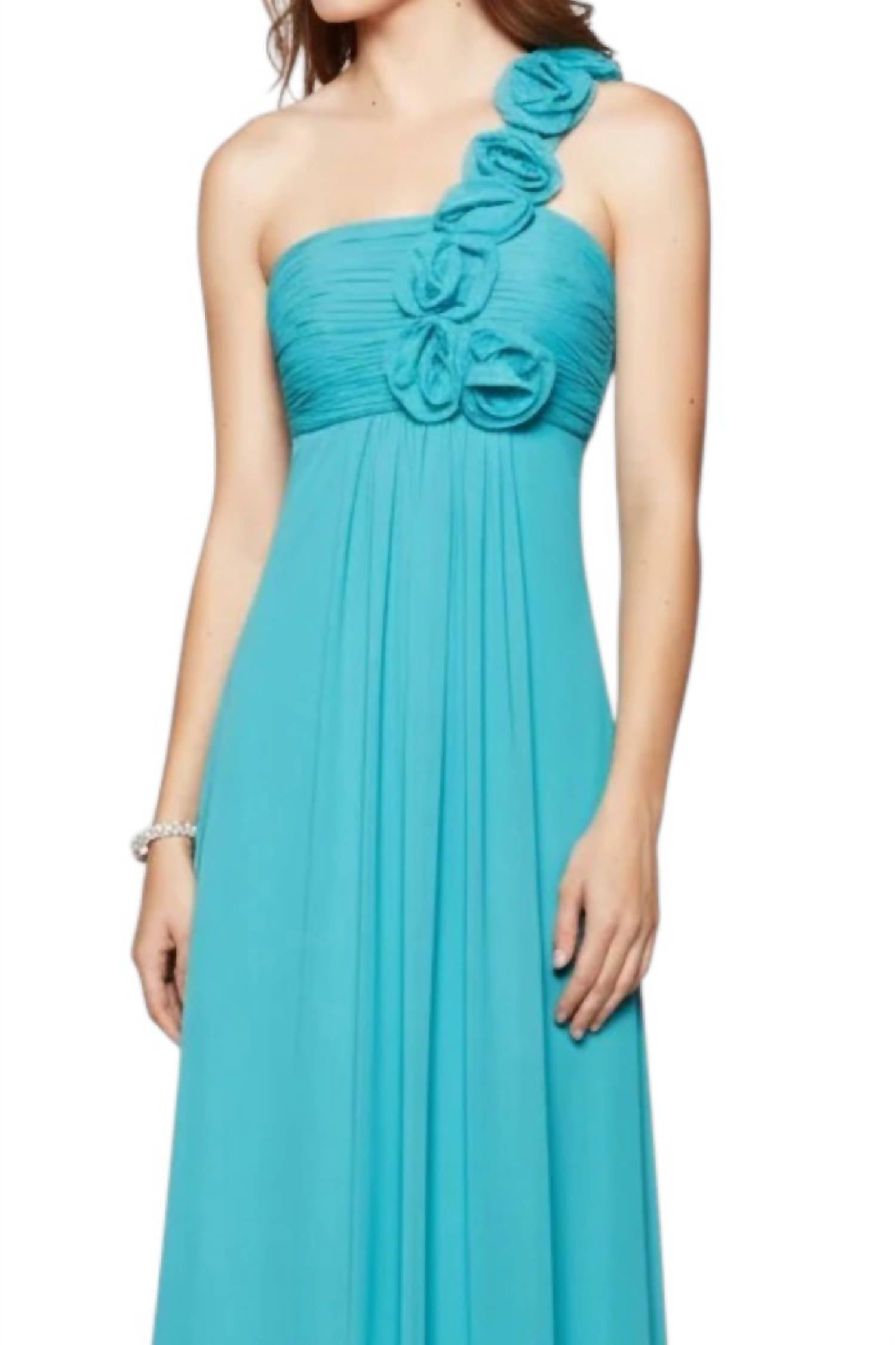 Last Dress - One-Shoulder Chiffon Gown