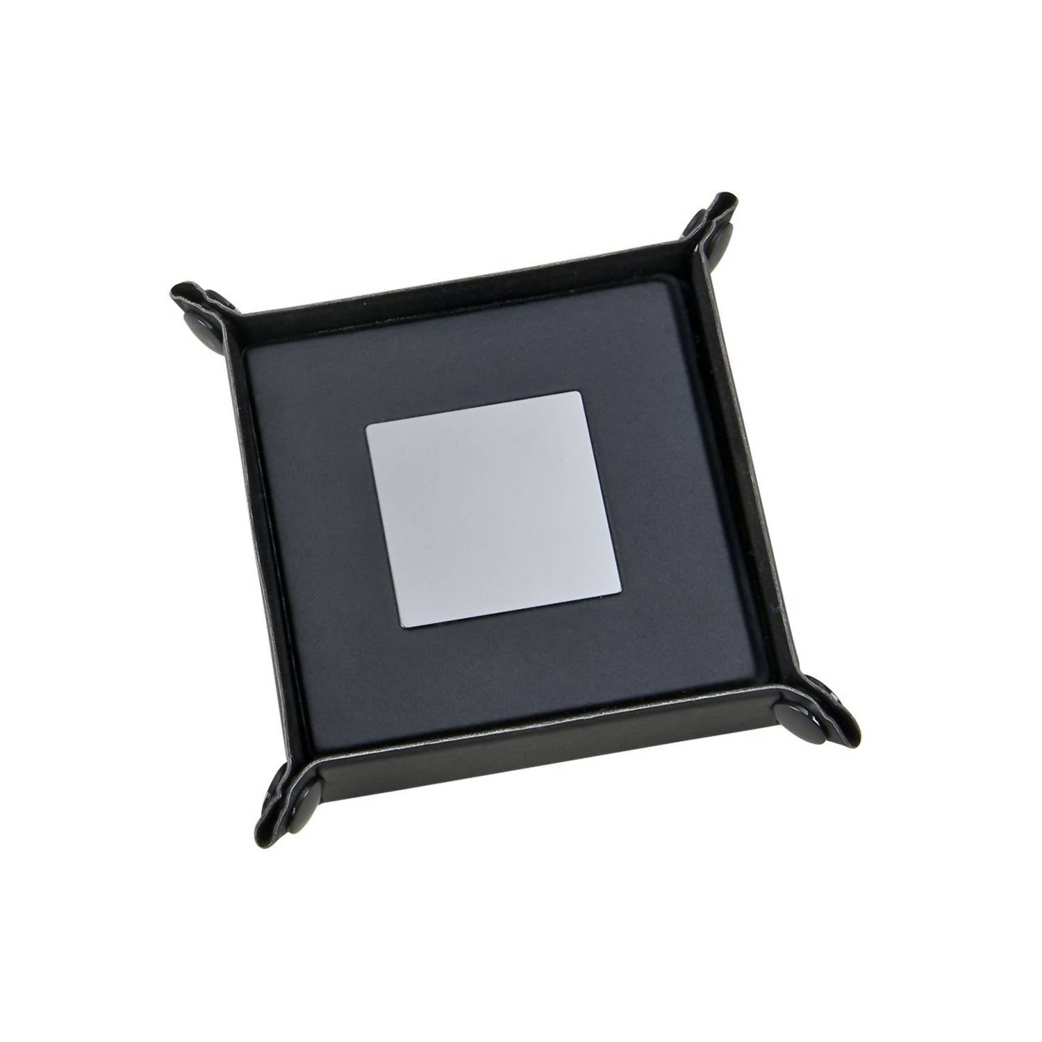 Creative Gifts International Leatherette 5 Piece Coaster Set in black - item - detail view