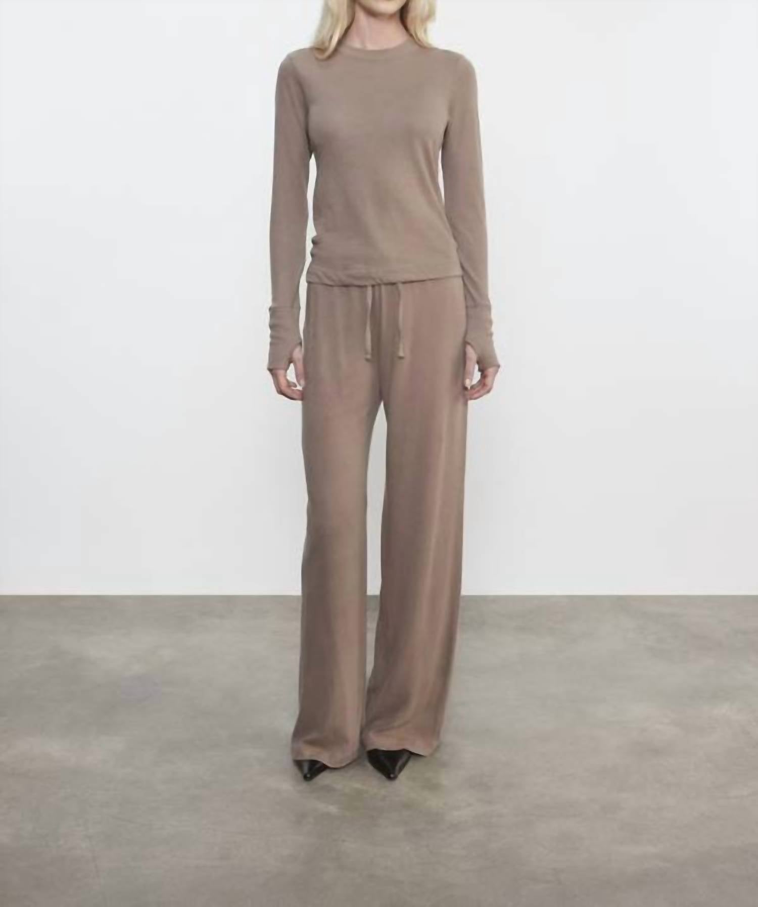 Enza Costa - EASY CUFFED CREW TOP