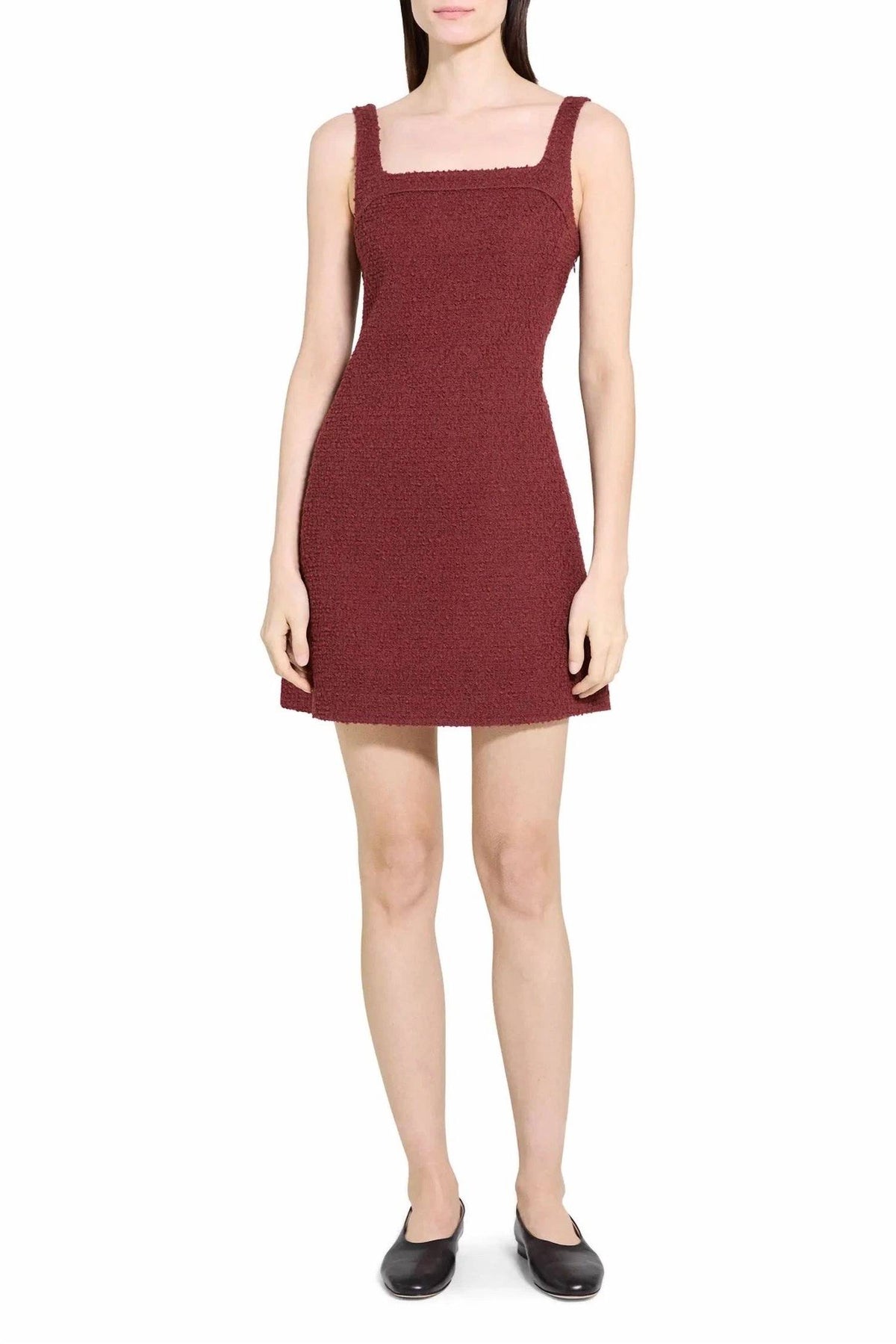 Theory - SQUARE NECK YOKE DRESS