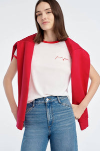 Favorite Daughter - The Signature Chest Logo Ringer Tee