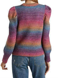 Design History - Rainbow Puffed Sleeve Sweater
