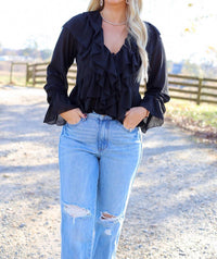 Evenuel - Dallas Ruffle Tie Blouse