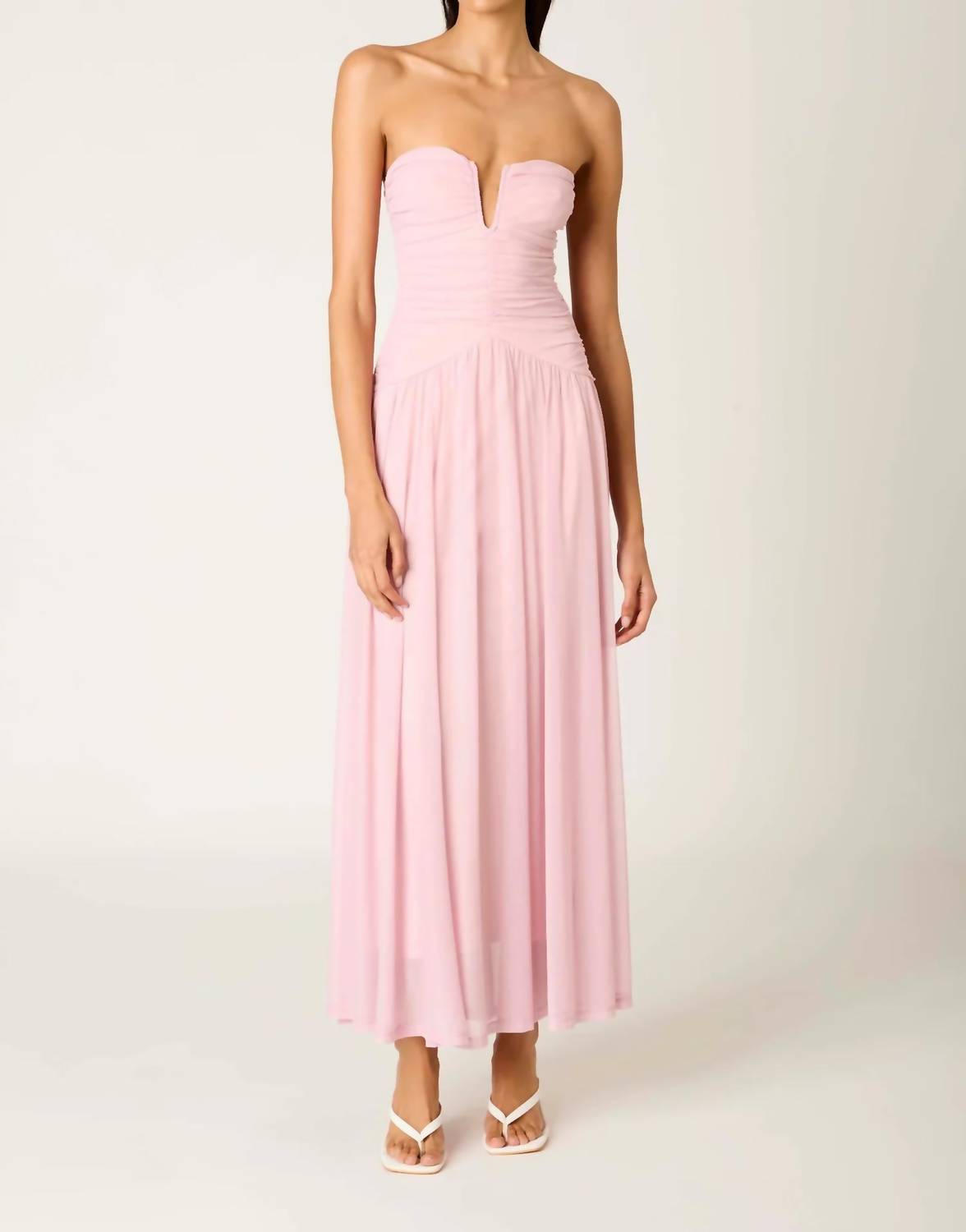 Nia - Beverly Strapless Maxi Dress