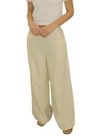 By Together - Lemon Striped Pants
