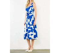 Thml - Geometric Tank Midi Dress With Tie Waist