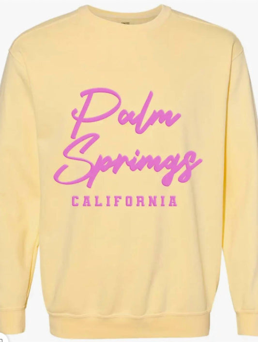 Lulusimonstudio - Women's Palm Springs Cali Oversized Sweatshirt