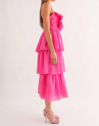 Sofie The Label - Melody Pleated Bow Midi Dress