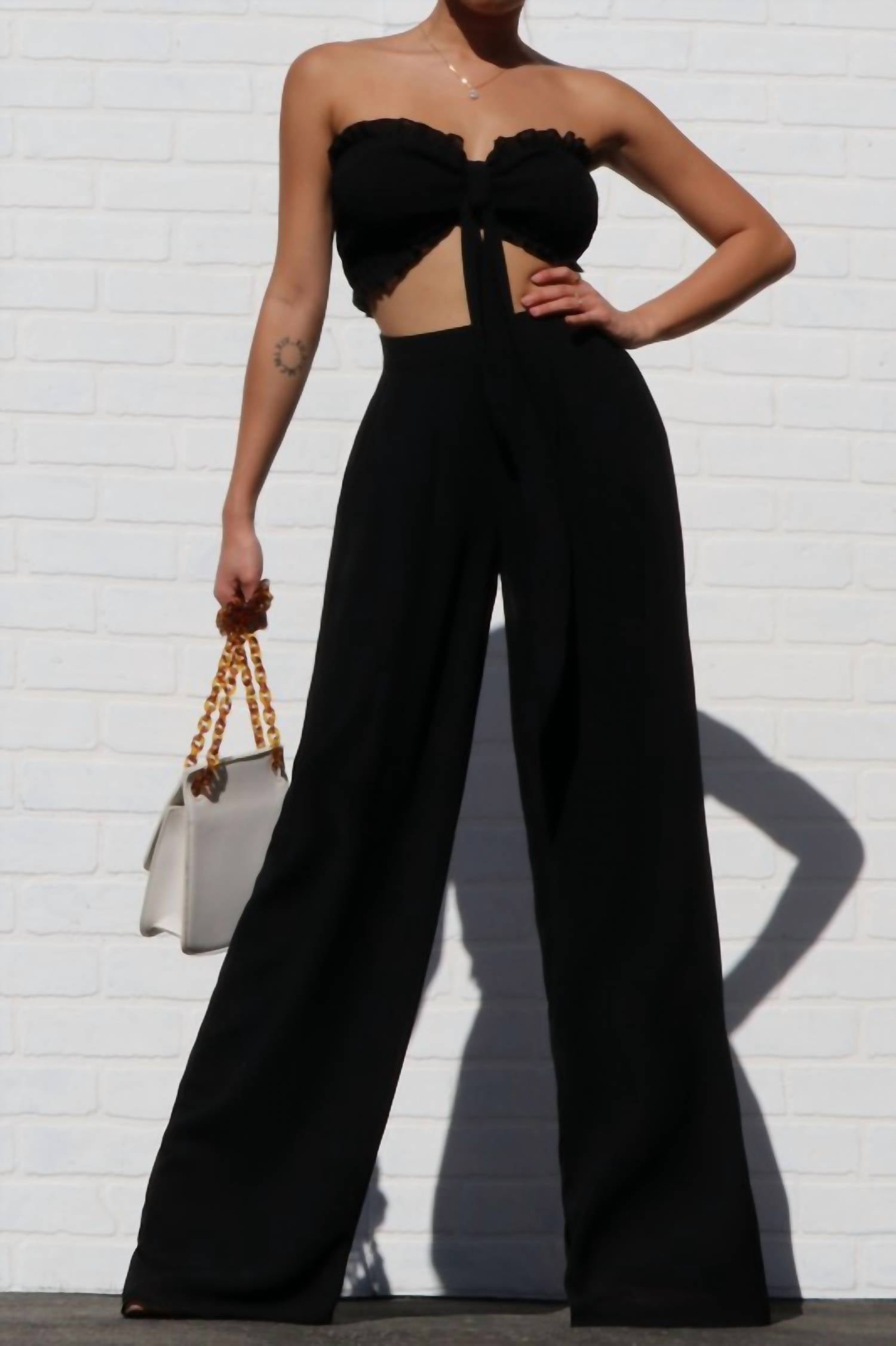 Dress Day - Alana Strapless Top And Pants Set