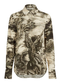 Jason Wu - Oceanscape Slim Button Down Top