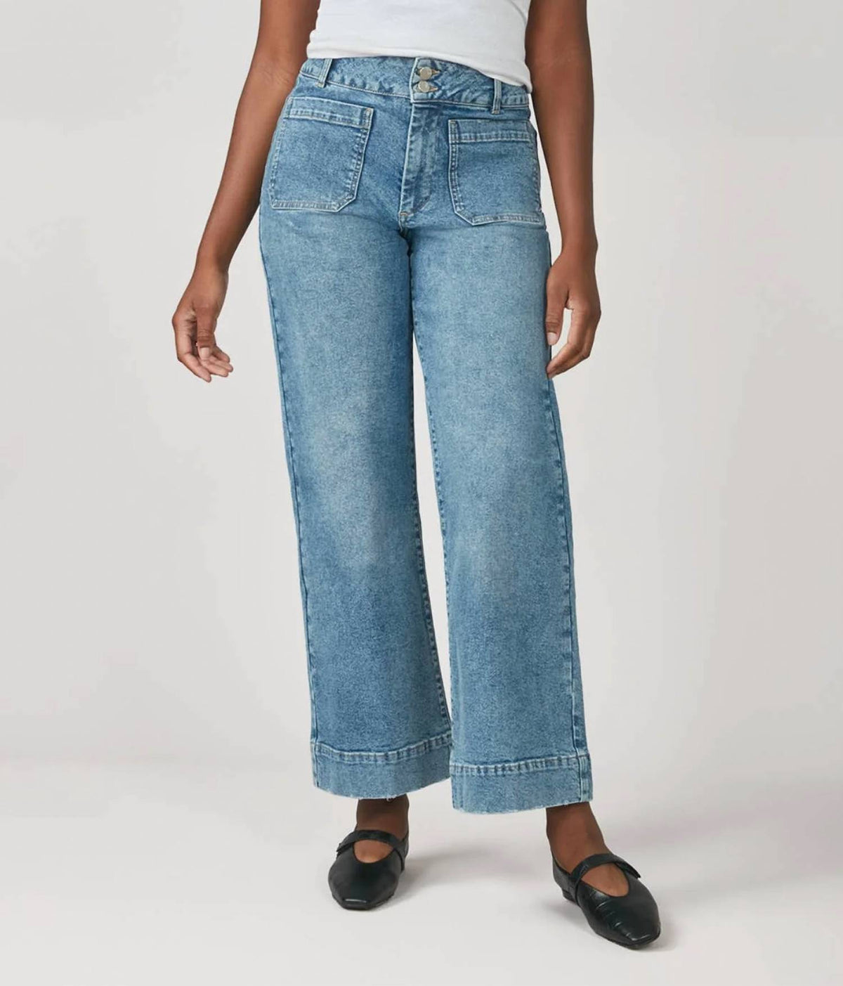 Lola Denim - High Rise Wide Leg Jeans