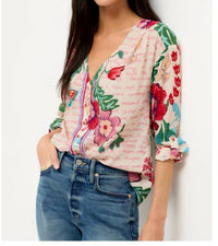 Johnny Was - Nisha Long Sleeve Button Up Shirt