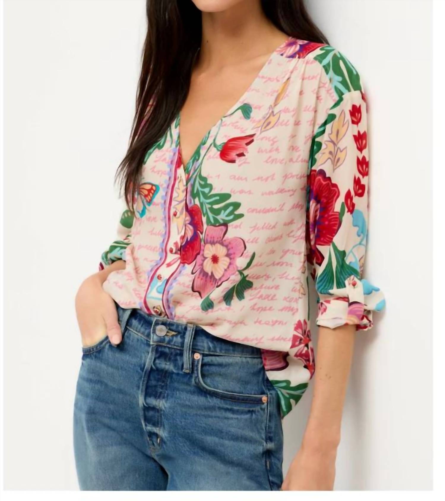 Johnny Was - Nisha Long Sleeve Button Up Shirt