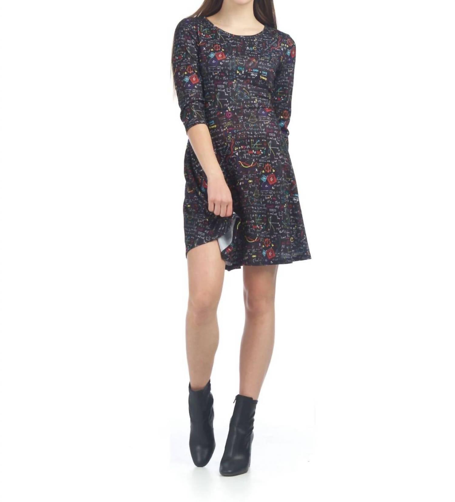 Papillon - Science Print Sweater Dress
