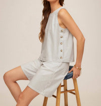 Fifteen Twenty - Women's Clarice Side Button Top