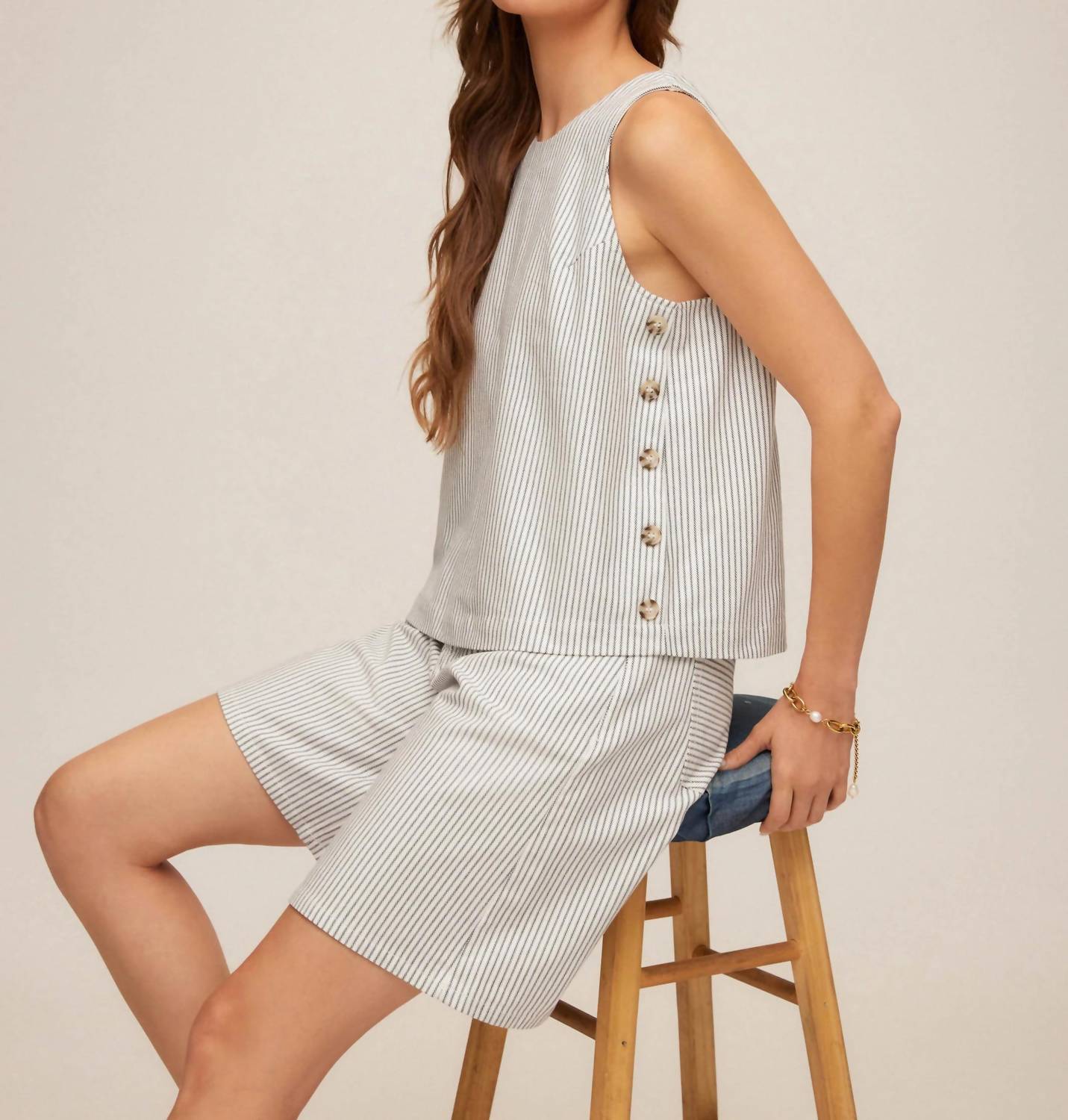 Fifteen Twenty - Women's Clarice Side Button Top