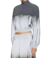 Alexander Wang - Reflective Shrunken Track Jacket