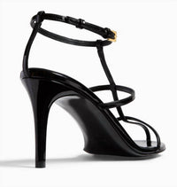 Khaite Women's Cage Sandal in black - women's heels - alternate view