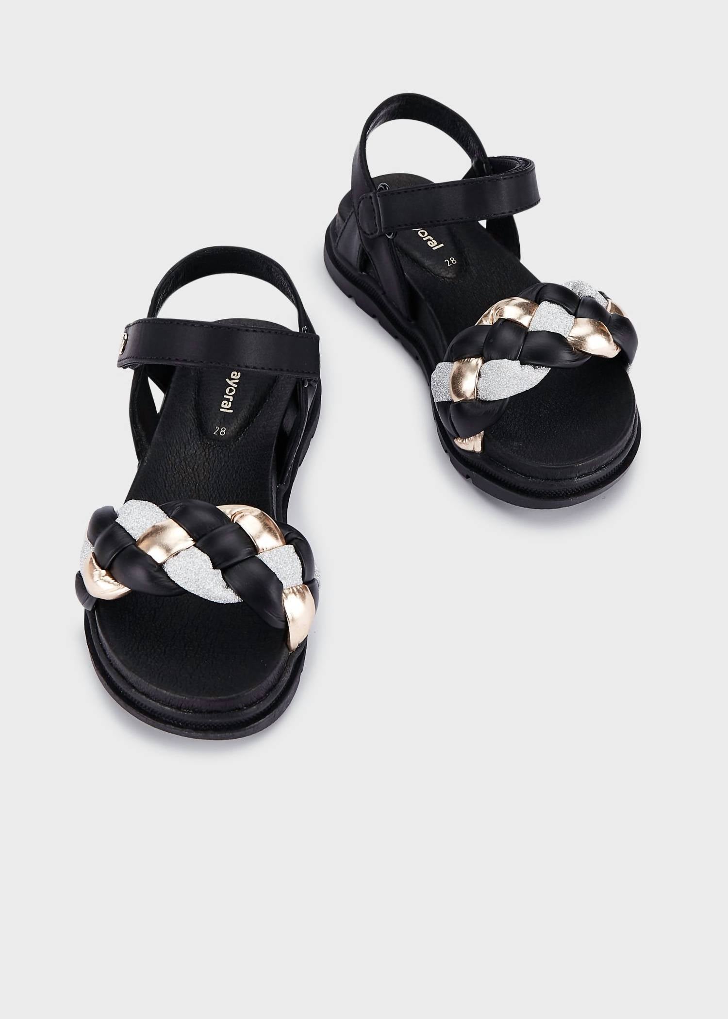 Mayoral - Girls' Puffy Braid Sandal
