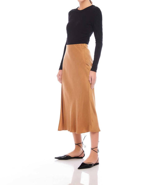 Fifteen Twenty - Brielle Side Slit Midi Skirt