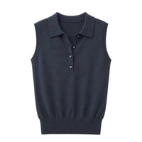 Lilla P - Sleeveless Polo Sweater Tank