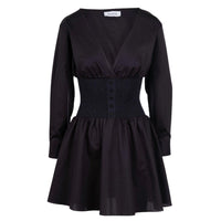 Naadam - Cotton Cashmere Mixed Media Mini Dress