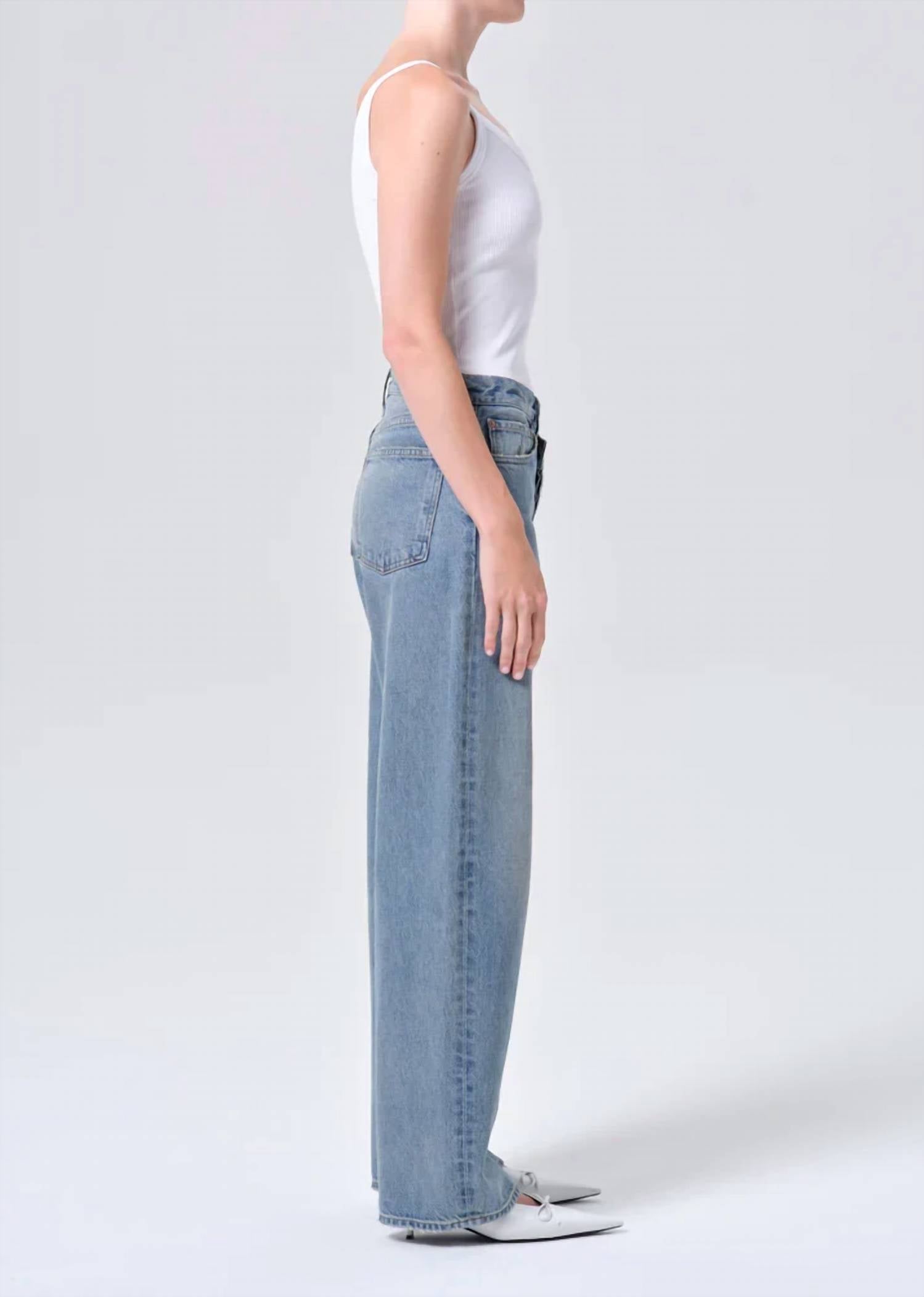 Agolde - Arc Criss Cross Relaxed Straight Jeans