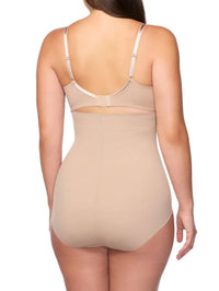 TC Fine Intimates Iconic Core High-waist Shaping Brief in stucco - women's intimate - alternate view
